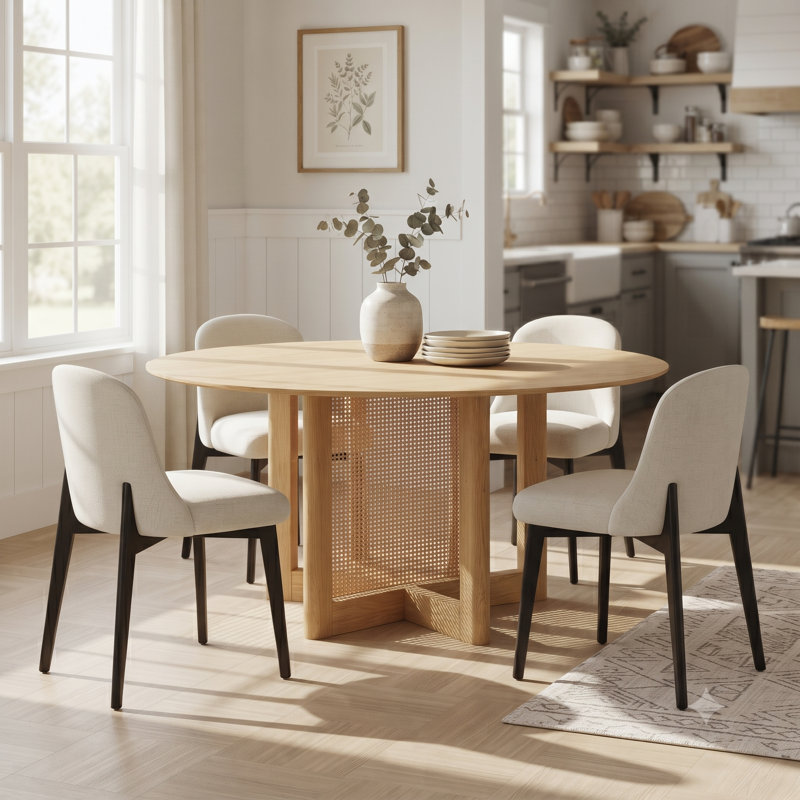 Table de salle à manger Kowalsky, 5 Pieces: Table, 4 Chairs