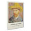 Self Portrait with a Straw Hat by Vincent Van Gogh - Wrapped Canvas-66199007