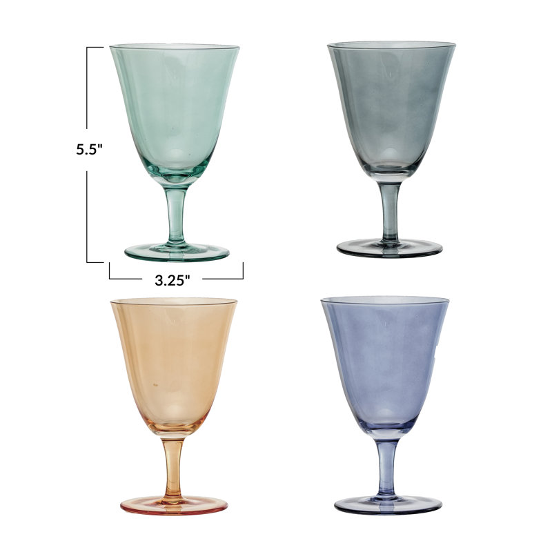 8 oz. Ensemble de verres à vin à pied