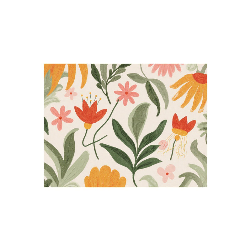 Tapis de bain coloré coloré peint à la main, 36 x 24