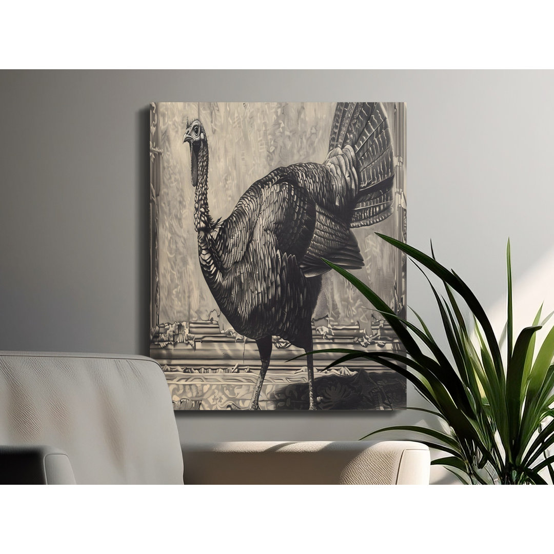 Turkey Canvas Wall Art, Farmhouse Decor, Gallery Wrapped, Modern Home Decor, Ready to Hang, Archival Print, Statement Piece