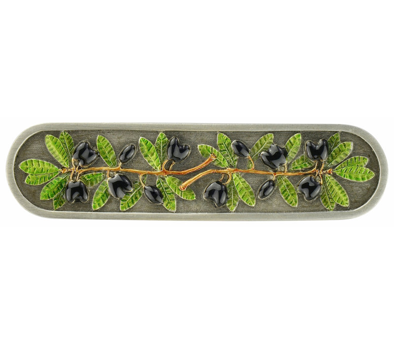 Tuscan Novelty Pull, Pewter Hand Tinted