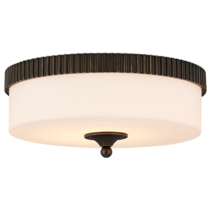 Barry Goralnick Bryce 1 - Light LED Flush Mount, Oil Rubbed Bronze