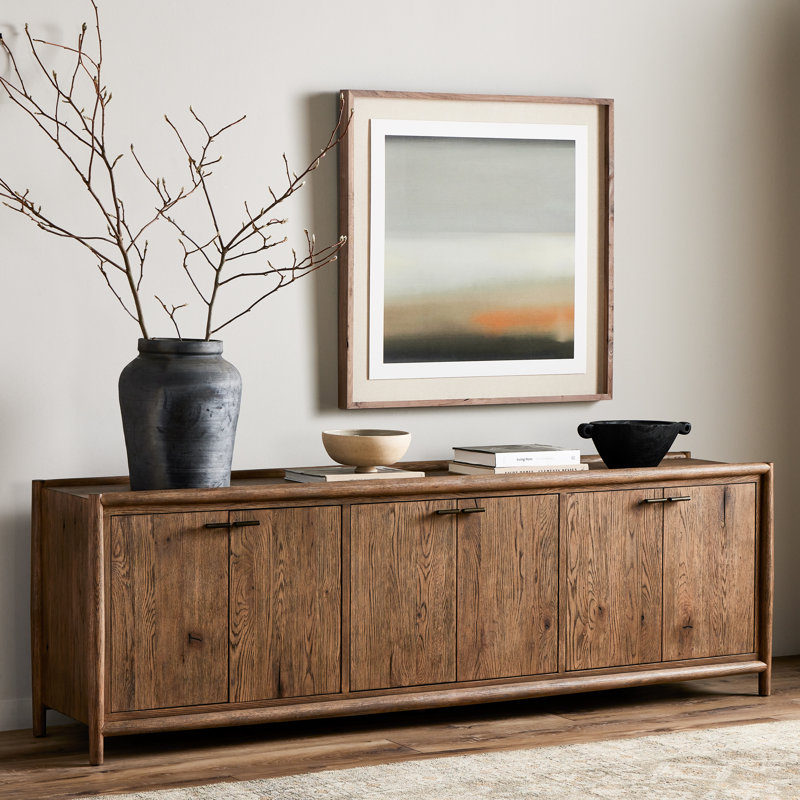 Glenview 94'' W Sideboard, Smoked Black Oak