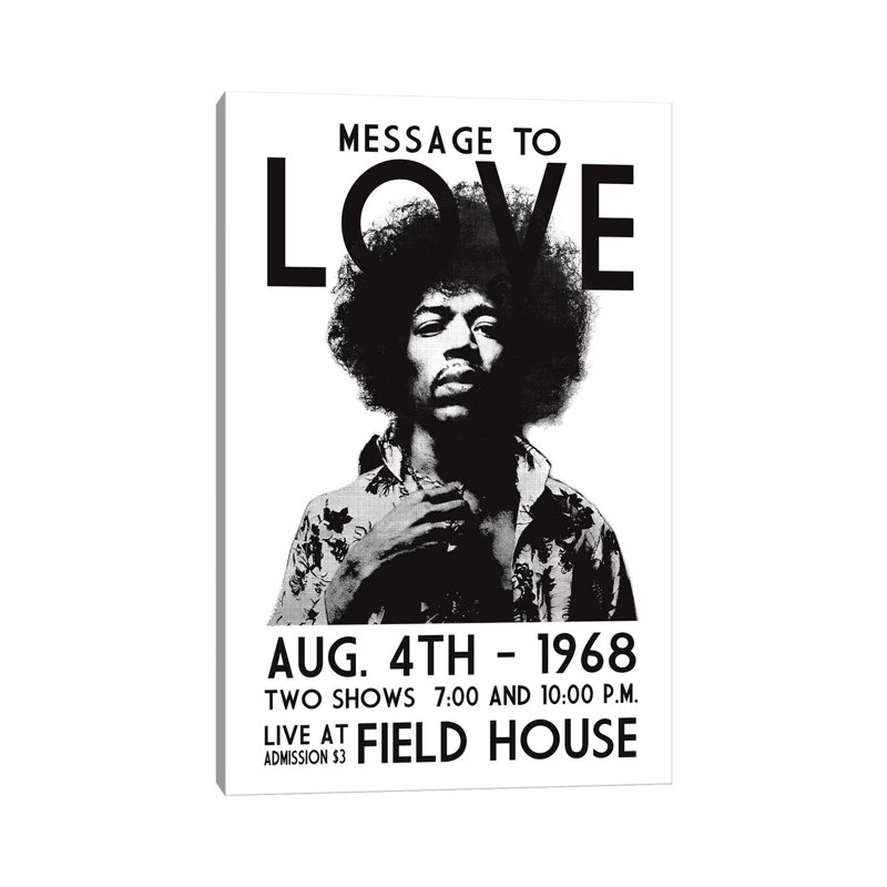 Message To Love - Wrapped Canvas Print, 66.04 cm H x 45.72 cm W x 1.91 cm D