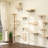 Cherette 4-tier Wall-Mounted Cat Tree Tower Scratching Post
