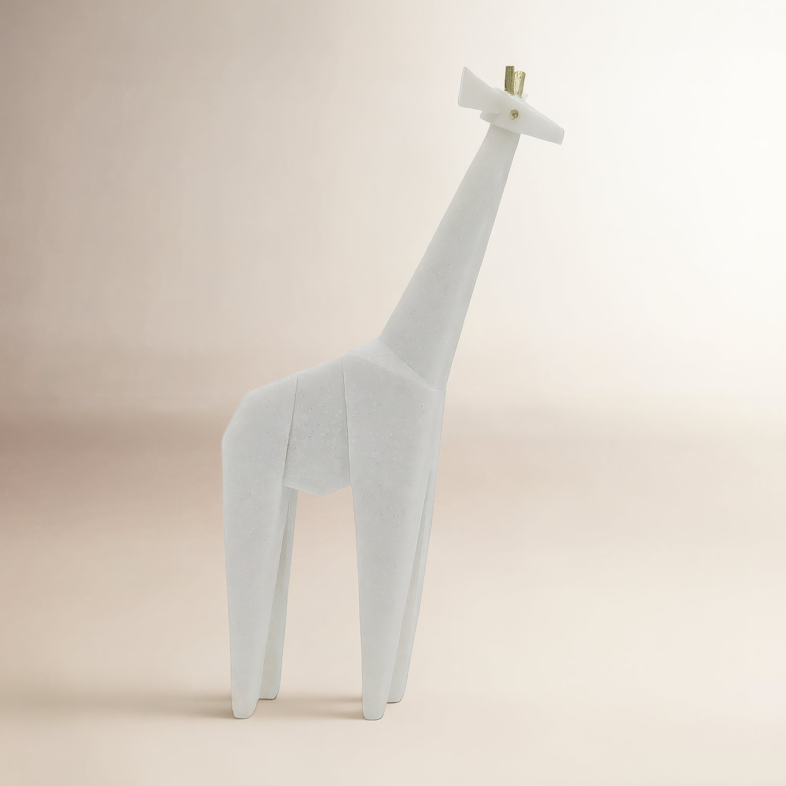 Glinda Elegant White Resin 16-Inch Giraffe Statuary Perfect Decorative Object To Inspire Home Elegance