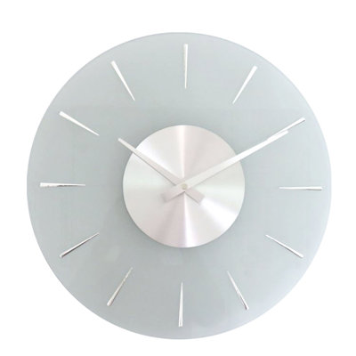 Saffr Walden Glass Wall Clock