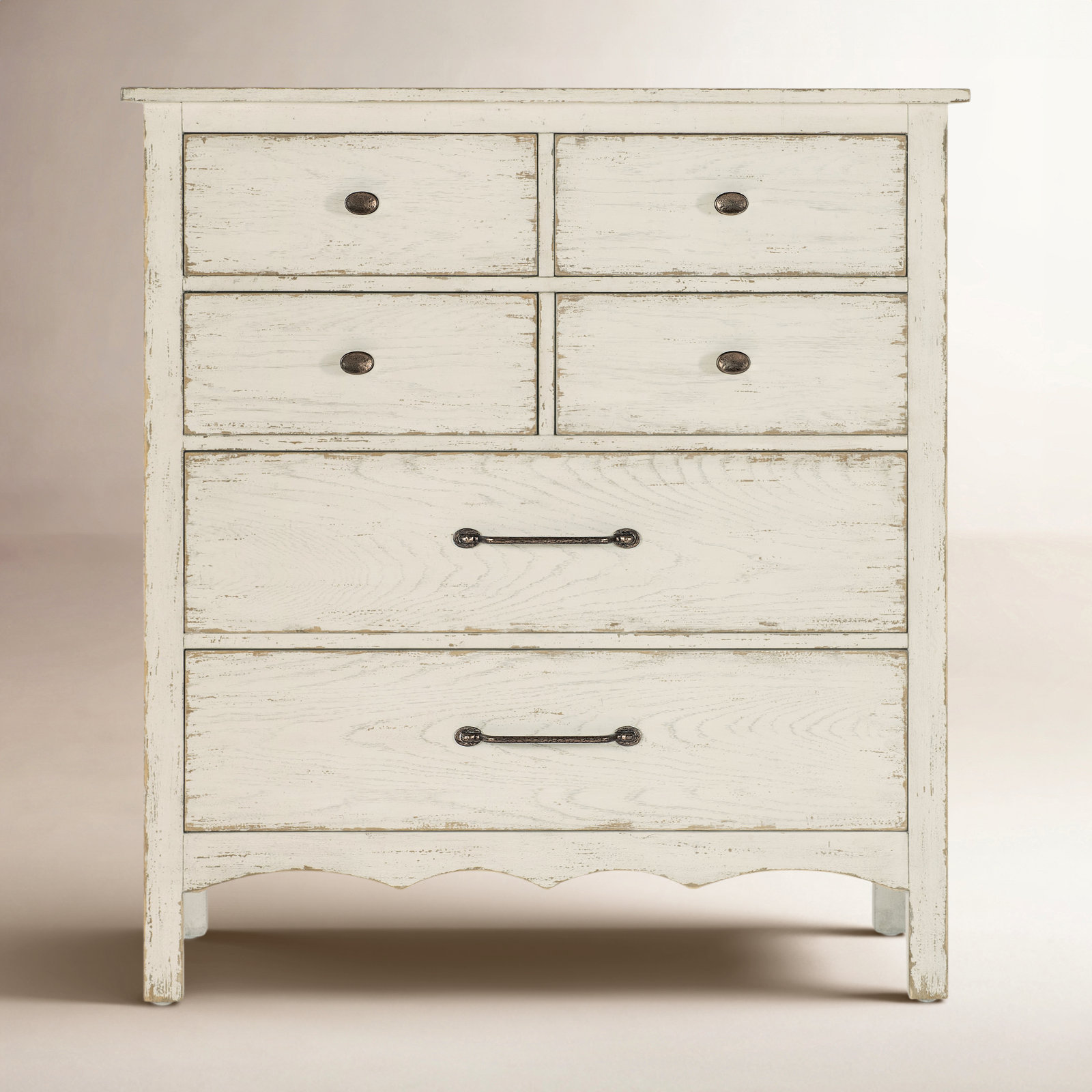Americana 6 - Drawer Dresser, Cream/Beige