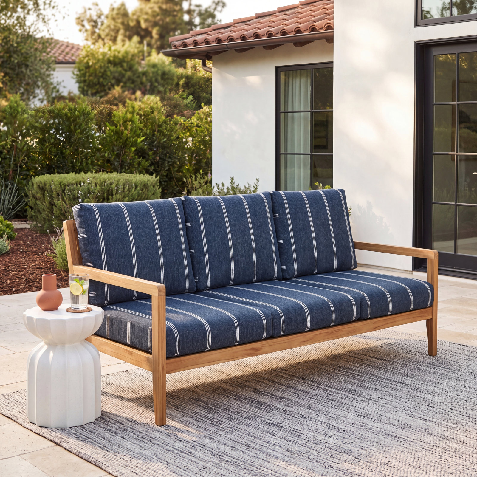 23" Sunbrella® Seat and Back Cushion, Blue