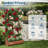 67" Large Raised Garden Bed, with Trellis, Roof and Drainage Holes