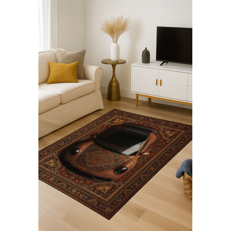 Tapis gris tissé Mosso, 6'7" x 9'10"
