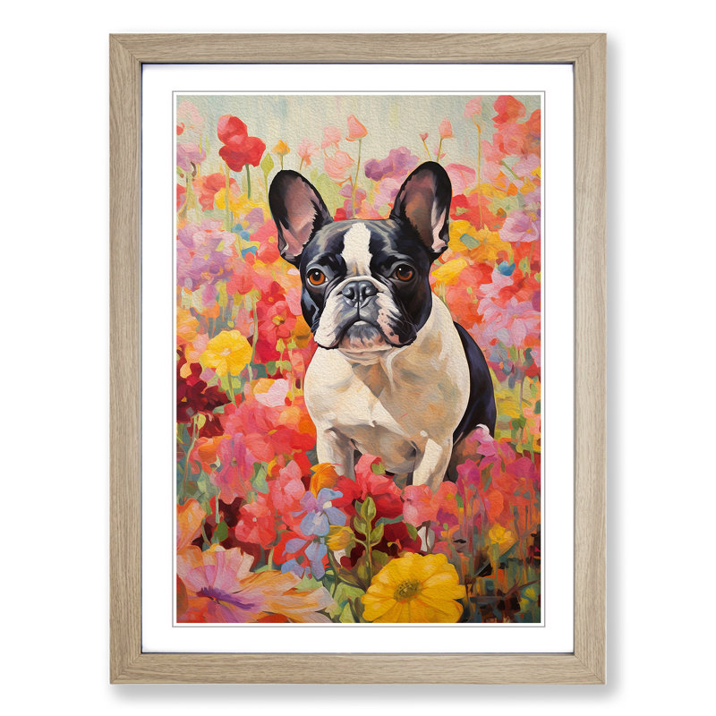 Single Picture Frame Print on Wood, Oak Framed, 46cm H x 34cm W