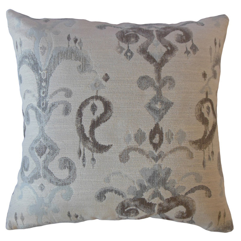 Oreiller Zaide Ikat, 18 po x 18 po, Coussin décoratif