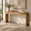 Console minimaliste et moderne à motif géométrique incrusté, profil mince, idéale pour une entrée, un corridor ou un dossier de canapé.-1160744818