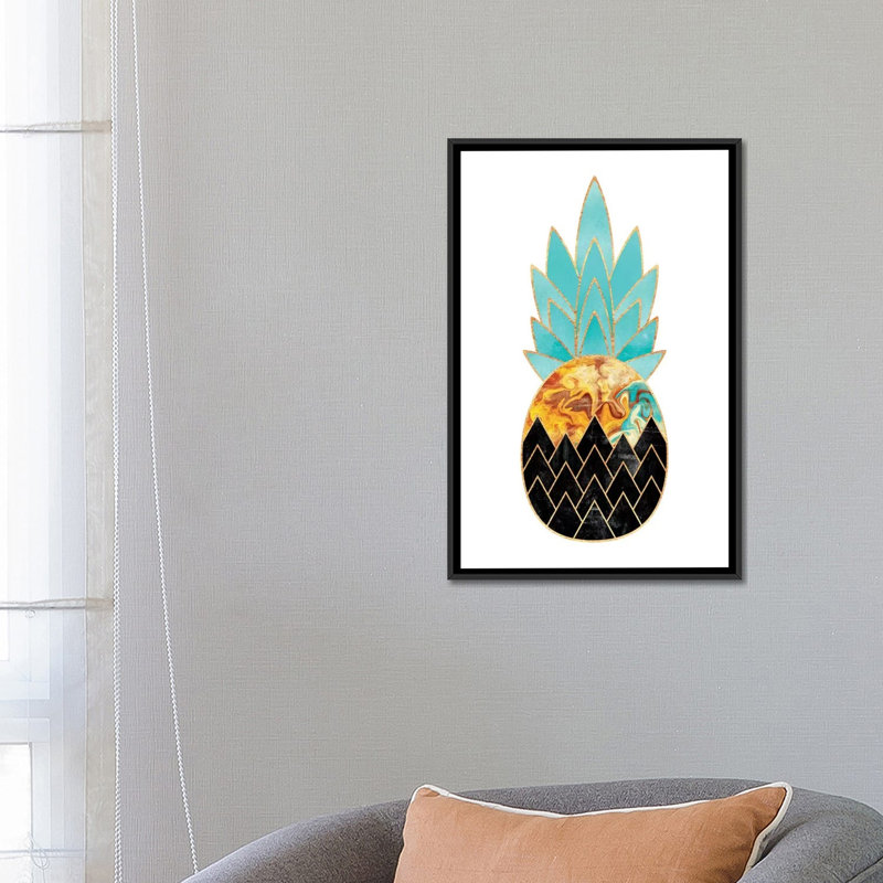 «Precious Pineapple» par Elisabeth Fredriksson, reproduction d'art graphique sur toile, H 26 po x l 18 po x P 1,5 po