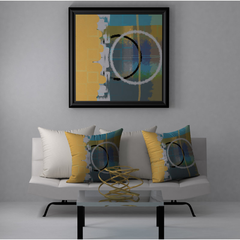 Housse de coussin décorative carrée/insert de qualité, 24 po x 24 po