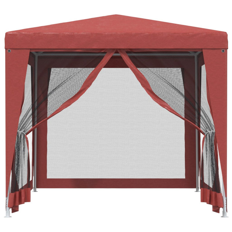 2.5 x 2.5m Iron Party Tent, Red, Red