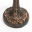 Petite lampe de table de chevet Tiffany, réglable à 3 températures de couleur, abat-jour de style libellule bleue et table de chevet à motif de feuille antique avec base en relief pour la bibliothèque de la chambre à coucher