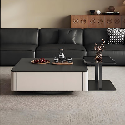 Luxurious square coffee table combination