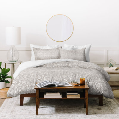 Eclectic Polyester Floral Duvet Cover