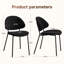 Ensemble de chaises de salle à manger rembourrées avec dossier Boucle-2002872316