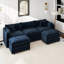 Canapé-lit en chenille moderne avec repose-pieds-1006864276-1006864264