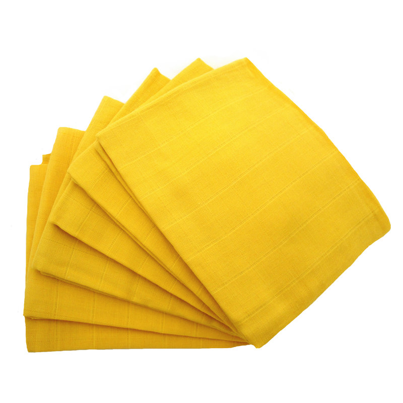 Norma Cotton Baby Blanket, Yellow