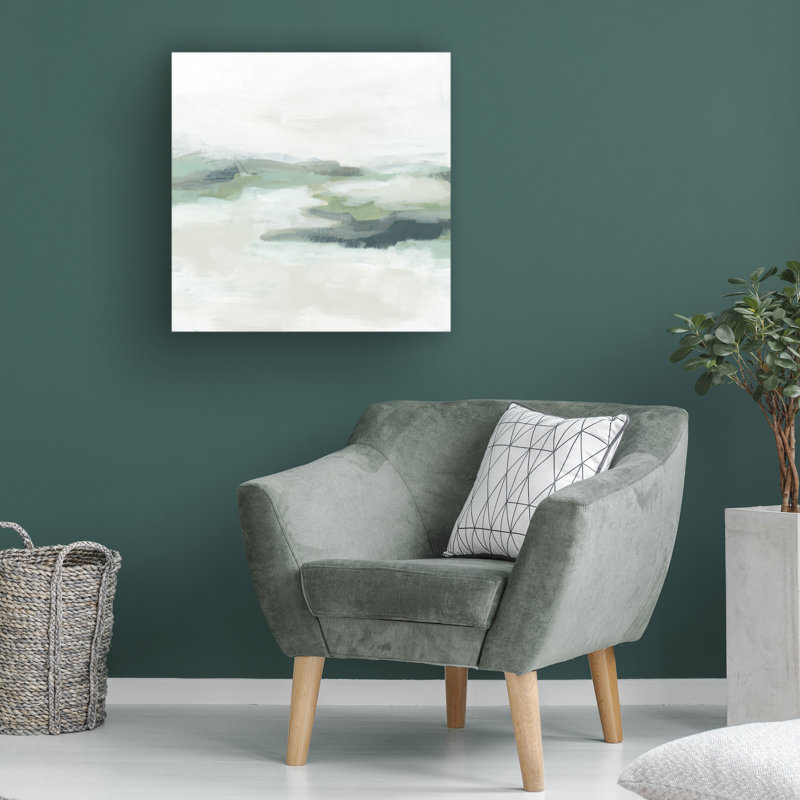 «Modern and Contemporary Sage Coast II», reproduction sur toile, H 14 po x l 14 po x P 2 po