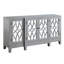 Armoire console au fini gris antique