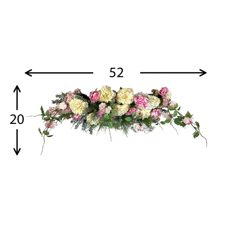 Lustre pivoine, fleur de cerisier et eucalyptus