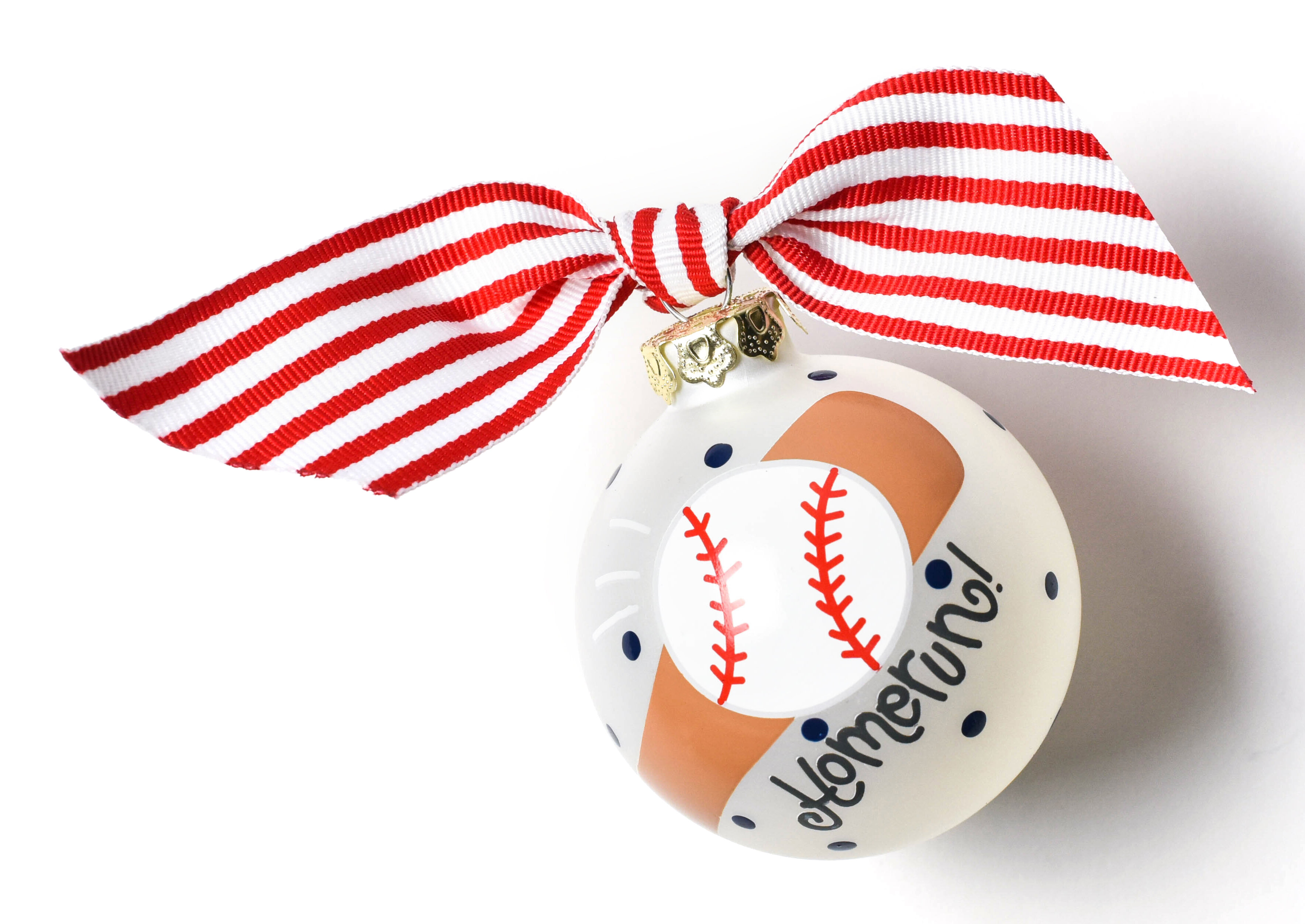 Coton Colors Baseball and Bat Glass Ball Ornament | Wayfair