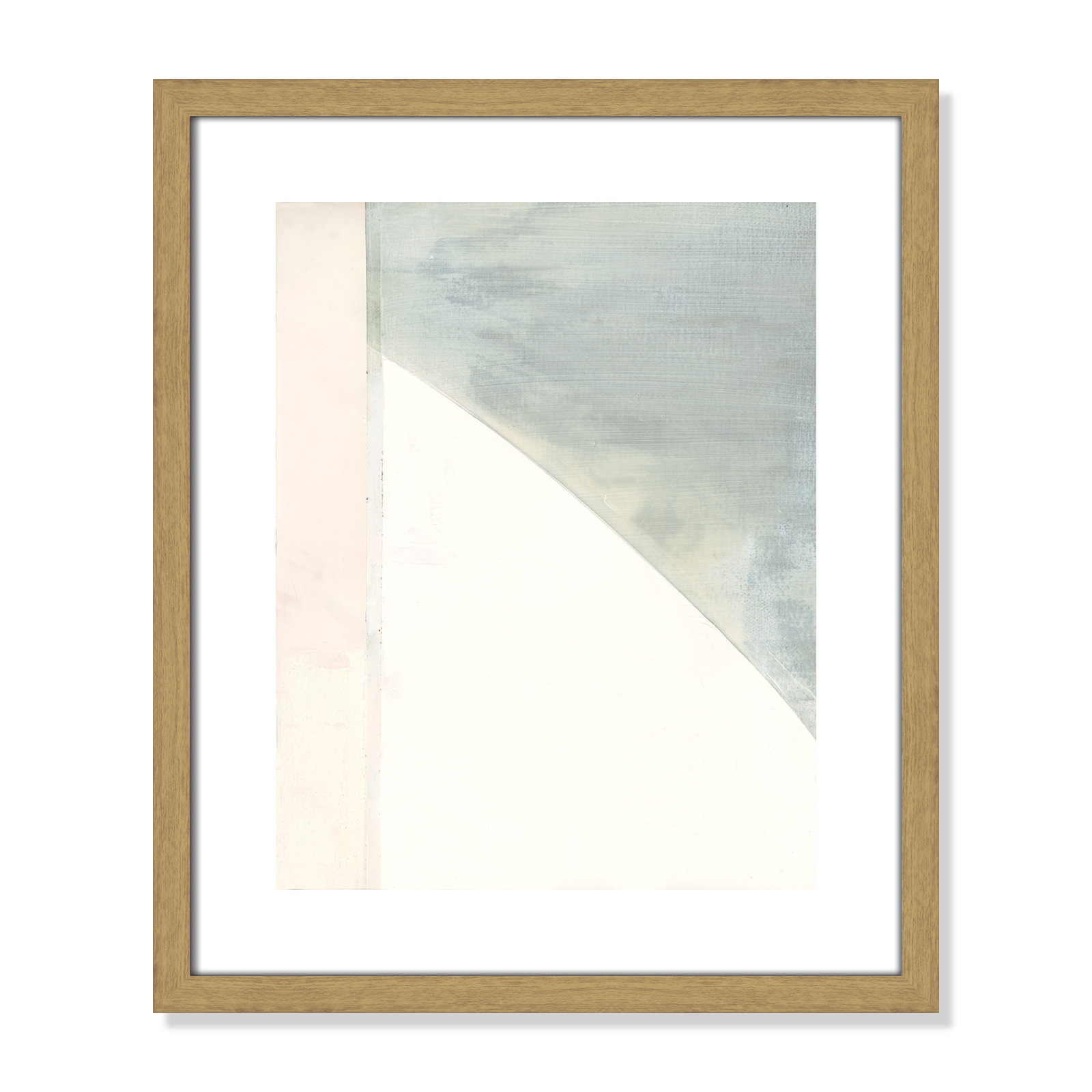 In Neutral I - Painting Print, Beige Wood Framed Paper, 19" H x 16" W x 0.75" D