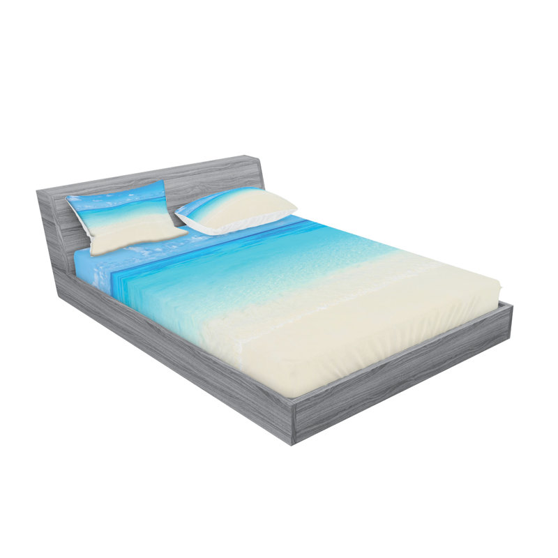 Drap-housse et coussin décoratif Ambesonne, Ensemble de draps pour très grand lit californien