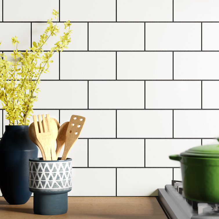 Projectos 3.88" x 7.75" Ceramic Subway Wall & Floor Tile