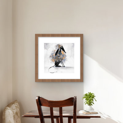 Afghan Hound Dog Cartoon Print - Retro Livingroom Decor