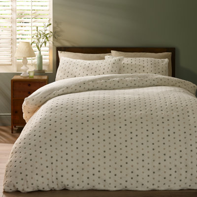 Cosy Spot Fleece Duvet Cover Set