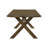 Herrada Solid Wood Trestle Dining Table in Brown