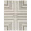 Geometric Hand Tufted Wool Area Rug in Taupe/Ivory-418542652