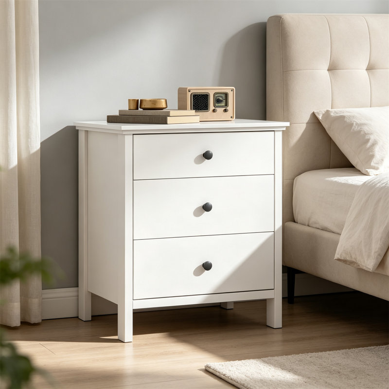 Nightstand with 3 Drawer