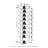 Compact 9-Tier Vertical Space Saving Closet Entryway Shoe Rack-899504117