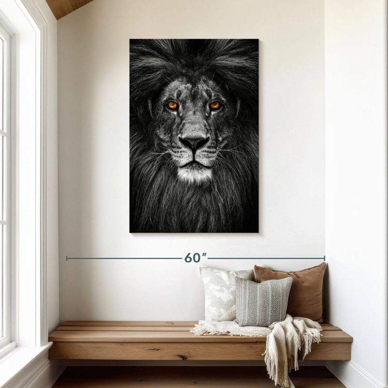 Brampt Dignified Lion Head, 45" H x 30" W
