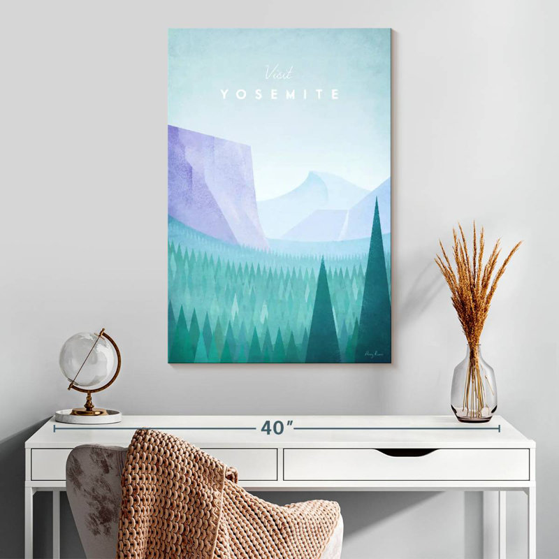Aime Yosemite Vintage Travel Poster, 30" H x 20" W