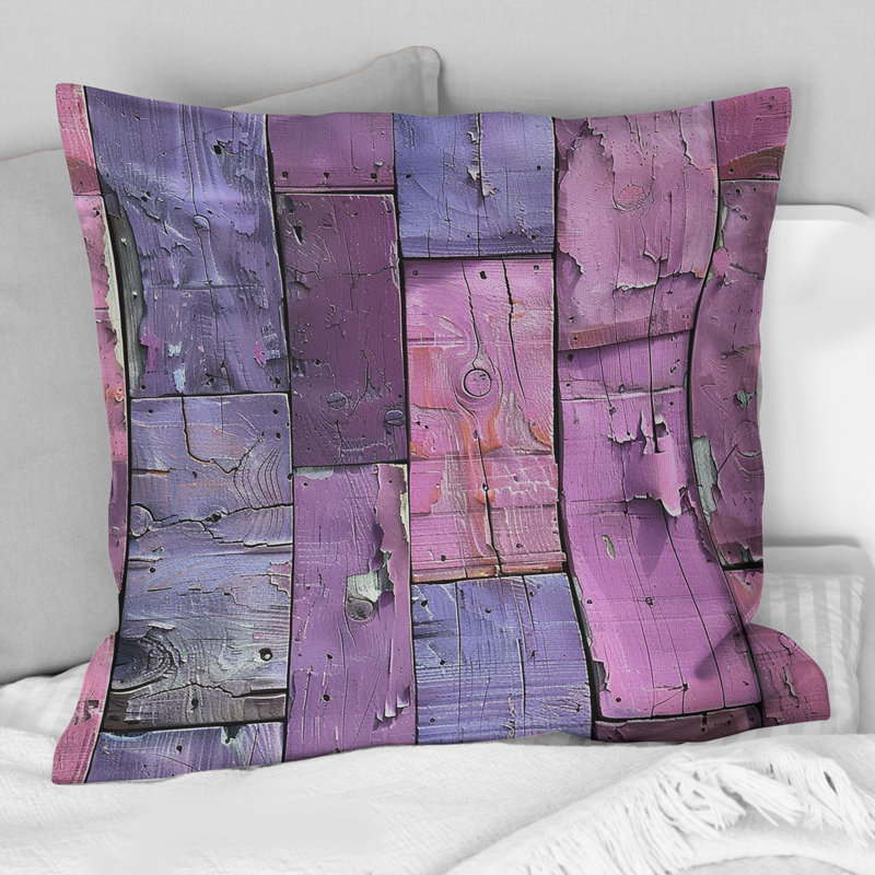 Coussin décoratif en bois récupéré I, H 16 po x l 16 po