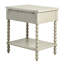 Table de chevet - Structure en bois massif blanchi naturel, glissière de tiroir en métal, merveille, élément d'assemblage simple, l 24 po x P 18 po H beauté, à construire,