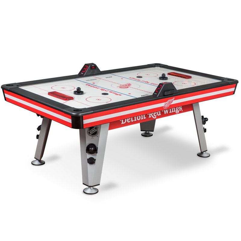 Detroit Red Wings 84" Air Hockey Table with LED Scoring and Accessories