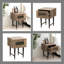 Volkard Modern Brown Bedside Table With 2 Drawers, Gold Metal Rail Accent, Black Iron Legs With Gold Tips