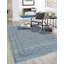 Tapis gris transitionnel en laine fabriqué à la main gris et bleu-gris Lori Baft-26007113