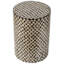 Tabouret de jardin cylindrique avec table d'appoint D14x20