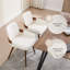 Chaises de salle à manger rembourrées en similicuir de polyuréthane moderne-1954819584